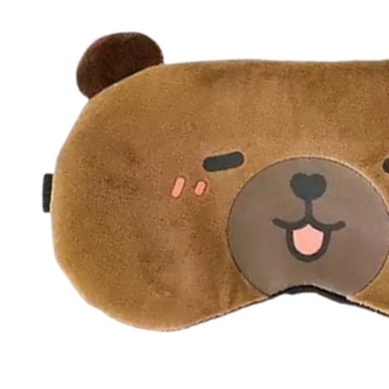 Капибара светонепроницаемый чехол для глаз с эластичной лентой плюшевый мультяшный зверь компресс на глаза для мужчин и женщин путешествия сон затемняющий чехол для глаз
