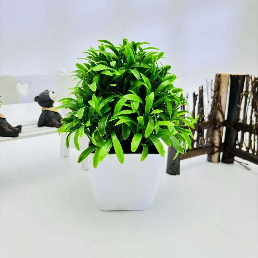Myrica Rubra Leaf Citrus Leaf Faux Green Potted Plant Home Decor And Gift