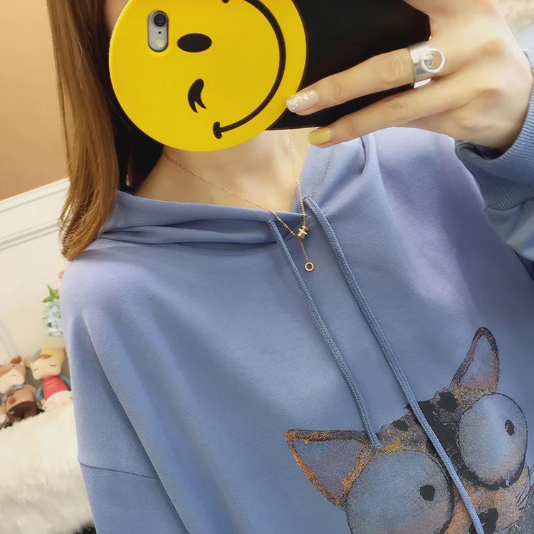 Корейский свободный свитер с длинными рукавами для беременных на весну/осень