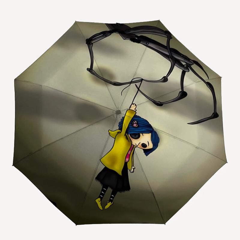1pc Coraline (3) Umbrella, Sun Protection, And UV Shielding. It Has Eight Sturdy Ribs for Outdoor Use And Perfect Gift