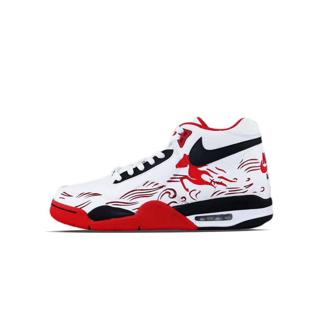 Nike Flight Legacy Устойчивые к истиранию Средние Винтажные Баскетбольные Кроссовки Унисекс Красный BQ4212-100(Команда840-)