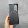 High Quality 600D Carbon Fiber Texture PC Magnetic Case for For Samsung Galaxy Z Fold 8Ultra 7 6 5 Wireless Charge Protect Cover