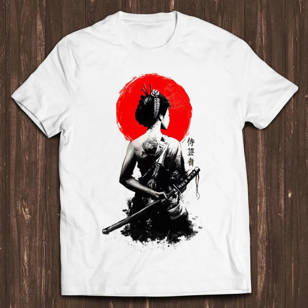 Geisha Japanese Female Anime Manga Limited Edition Funny Gift Tee Mens Kids T Shirt C2140