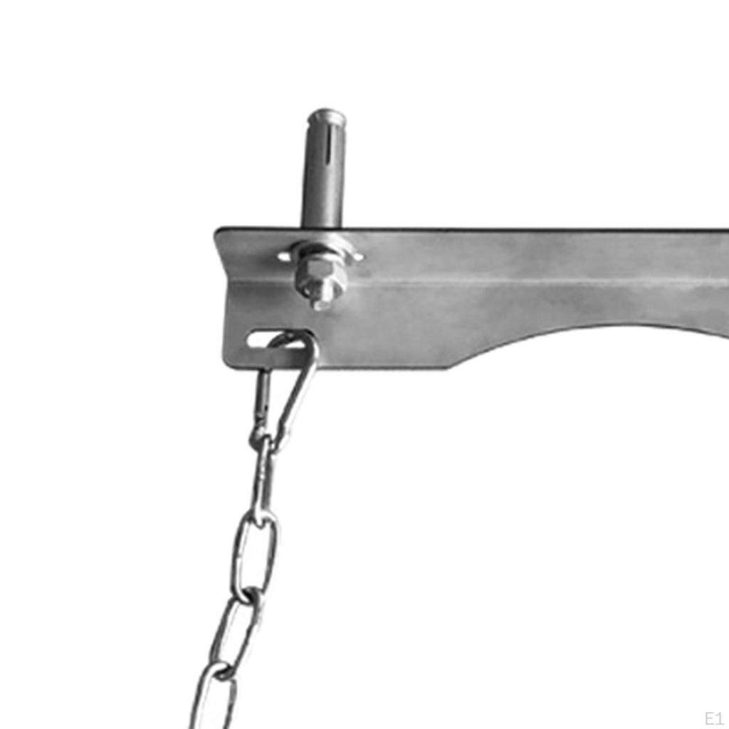 Heavy-Duty Gas Cylinder Mounting Bracket for Wall - Securely Holds 1 Bottle with Safety Chain