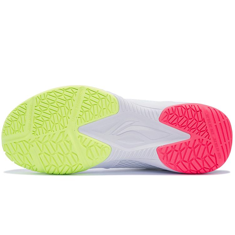 New LiNing Badminton Series Abrasion Resistant Low Top Badminton Shoes Unisex Standard White AYTS020-5