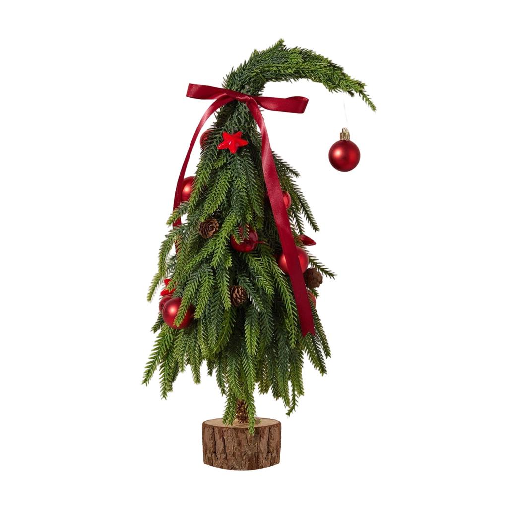 Рождественская елка ПЭ Кривая шея Набор для DIY украшения, Зашифрованное настольное украшение, Имитация маленького дерева