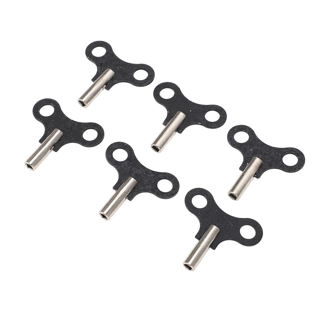 6 шт. заводные ключи подвесные настольные часы заводной ключ стальные запасные части для антиквариата и винтажа