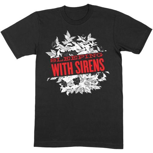 Унисекс Футболка Sleeping With Sirens Цветочная Унисекс Футболка