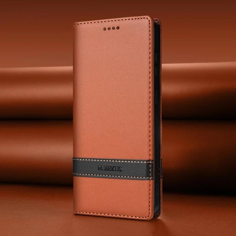 Бизнес-чехол-книжка с магнитной застежкой из кожи для XiaoMi RedMi Note 15 Pro Plus 14 13 12 15C 14C 13C с RFID-картхолдером Funda