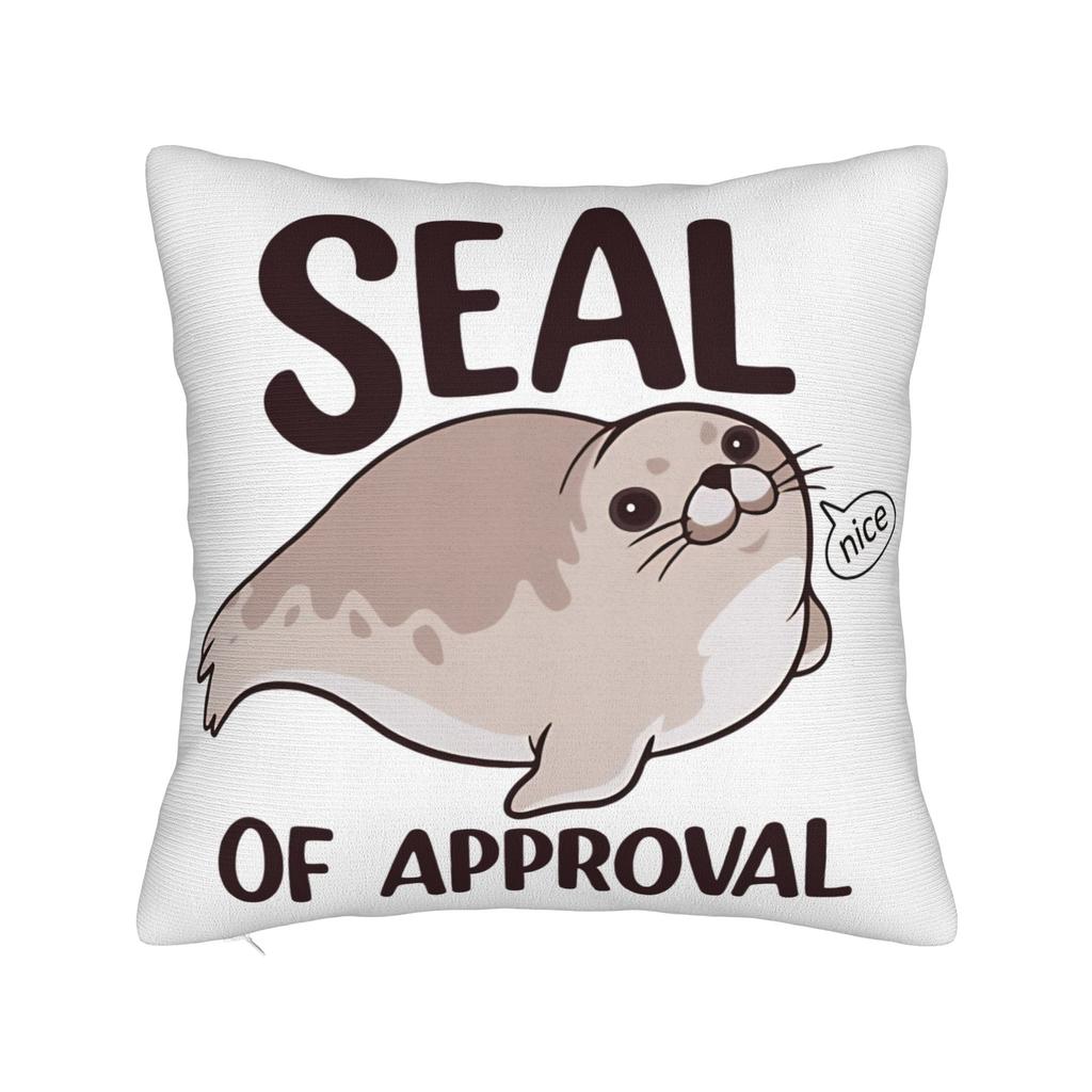 Neil The Seal Pillowcase Soft Polyester Cushion Cover Decoration Pillow Case Cover Home Wholesale 40*40cm