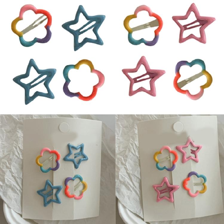 Забавная заколка-звезда 2000-х годов, японская боковая заколка для волос, инструмент для укладки волос для девочки, боковая заколка-цветок, детское украшение для волос для девочки