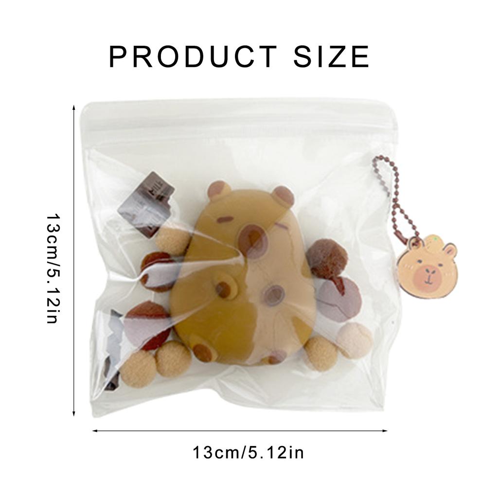 Милый мягкий брелок в виде капибары, элегантный мягкий брелок в виде капибары для снятия стресса, аксессуар для любителей капибары