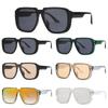 Flat Top Men's Mirror Shades One Piece UV400 Eyewear New Square Sunglasses
