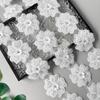White Handmade Beads Three-Dimensional Flower Diamond Accessories Clothing Accessories Lolita Dress Children'S Clothing Decorative Lace