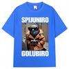 Spijuniro Golubiro Funny Italian Brainrot Meme T Shirt Humor Pigeon Graphic Men Women Novelty Tshirts Fashion Loose Cotton Tees