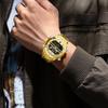 Роскошный бренд CAYON цифровые спортивные часы для мужчин стальные водонепроницаемые часы с хронографом модные светящиеся кварцевые наручные часы мужские