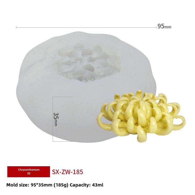 Sanxin Peony Silicone Mold for Epoxy, Candle, Cake, Soap, and Aromatherapy Decor.