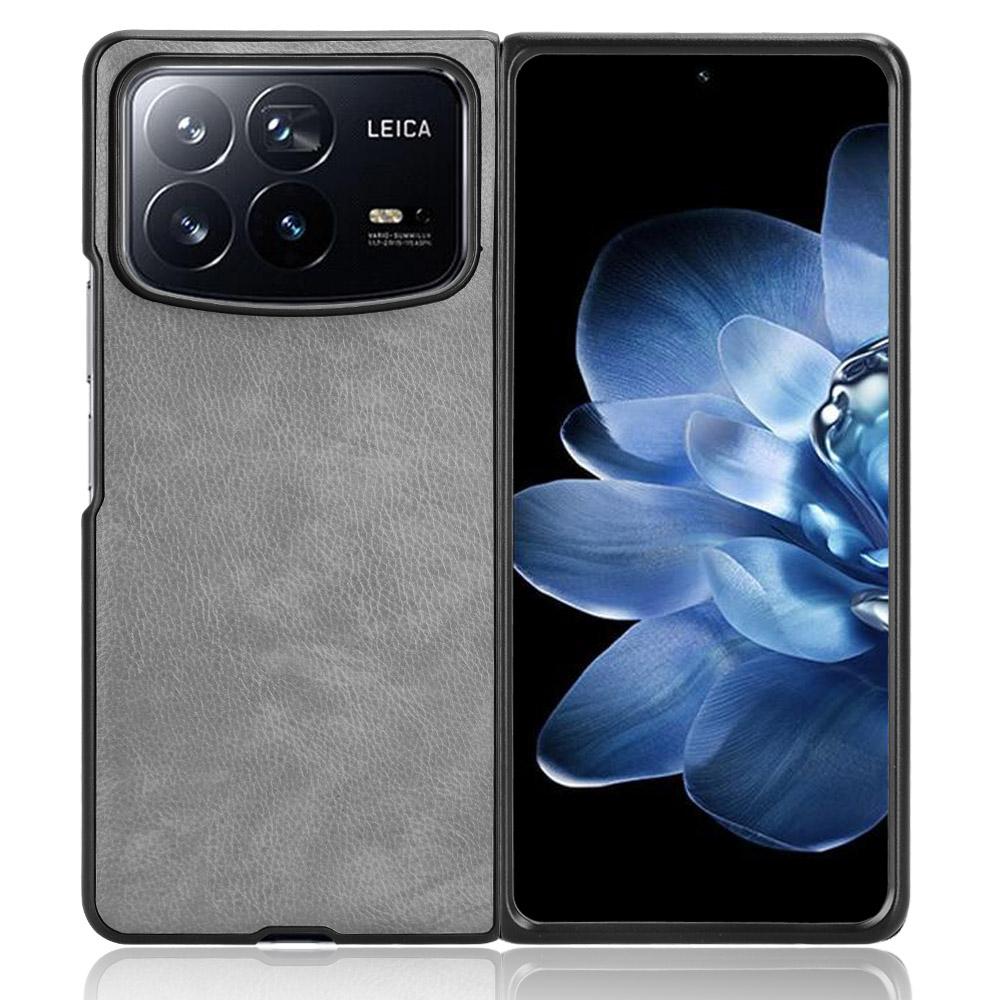 Чехол для Xiaomi Mix Fold 4 5G, текстура личи, ПУ-кожа + ПК, чехол для телефона