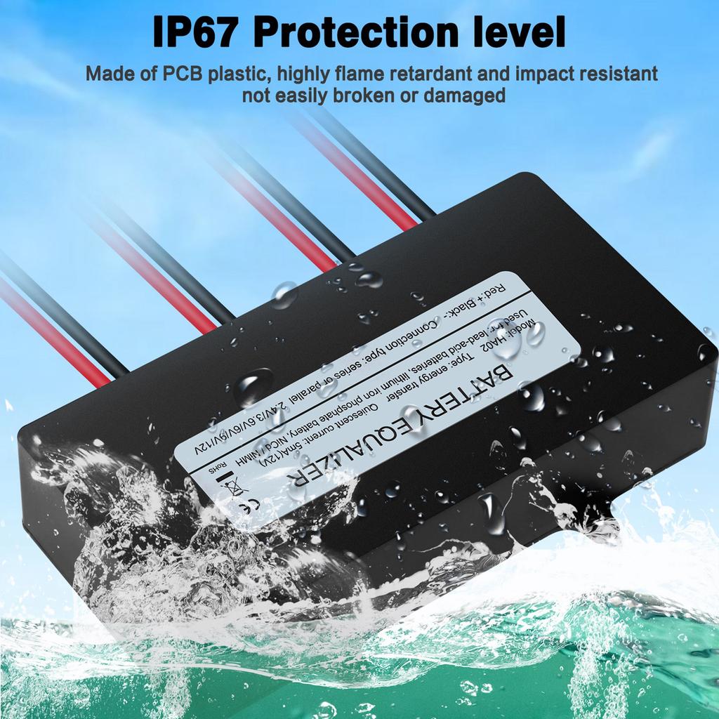 Активный балансир батареи 4S 6-12В выравниватель напряжения балансир аккумуляторной батареи для транспортного средства лодки