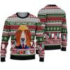 Ugly Christmas Sweaters Green Jumpers 3D Funny Printed Holiday Party Xmas Sweatshirt For Party Birthday Xmas Sweatshirt