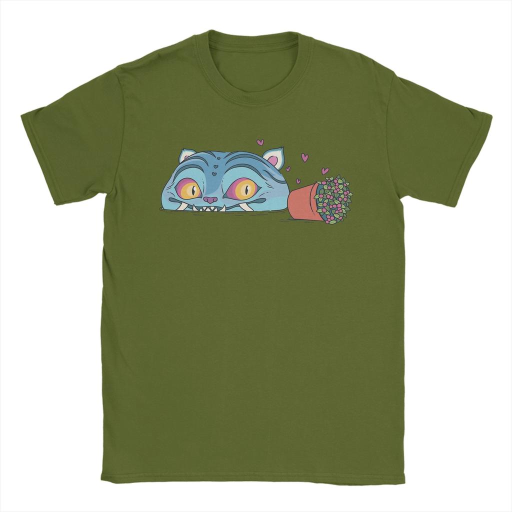 Men T-Shirt KPop Demon Hunters Derpy Humor Cotton Tees Short Sleeve  T Shirts Crewneck Clothes Plus Size