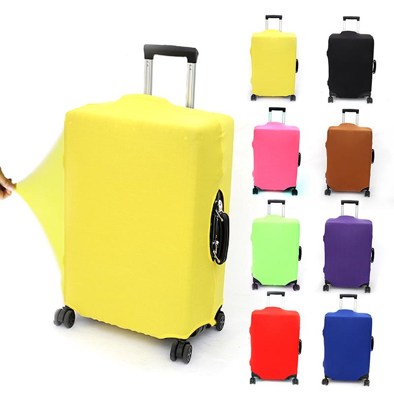 Solid Colors Elastic Luggage Cover Protector – Durable, Dustproof, Universal Fit for 18-32 Inch Suitcases