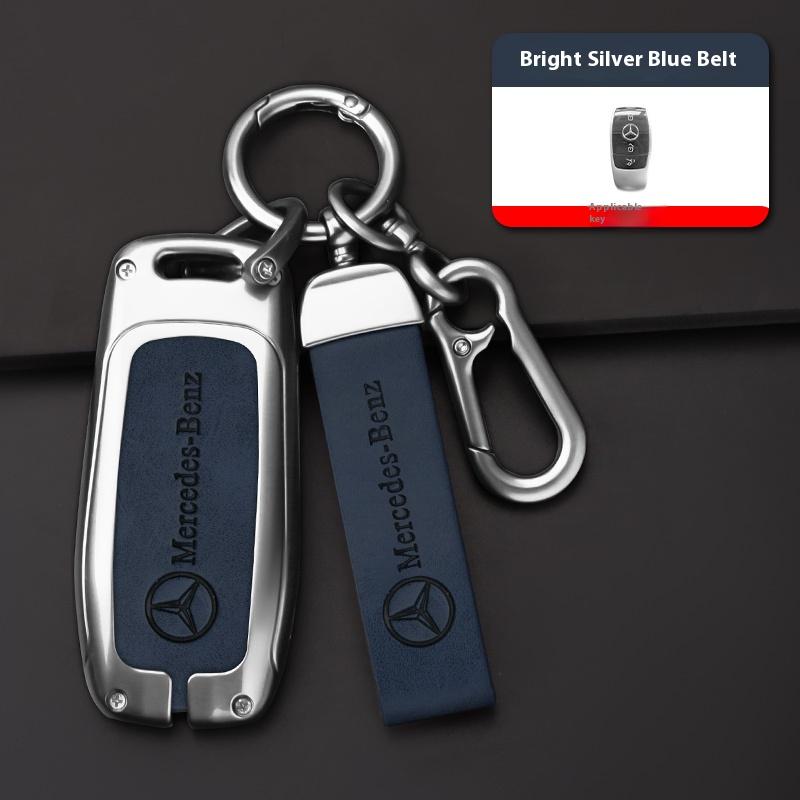 For Mercedes Benz A C E S G Class GLC CLE CLA GLB GLS W177 W205 W213 W222 X167 AMG Car Alloy Key Case Key Bag Shell Key Chain BA1 F552