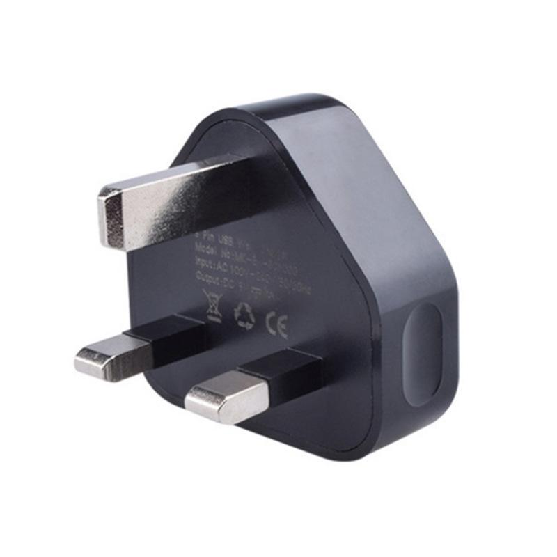 USB-адаптер для зарядки мобильных устройств, 5 В 1 А, стандарт Великобритании, сертифицирован CE/ROHS