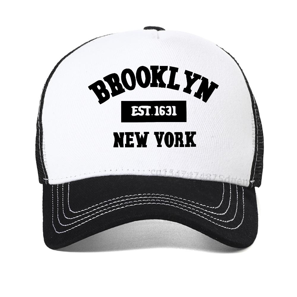 Летняя повседневная бейсболка с принтом букв Brooklyn New York, модная, для улицы, спорта, от солнца, Snapback, дышащая сетчатая кепка-тракер