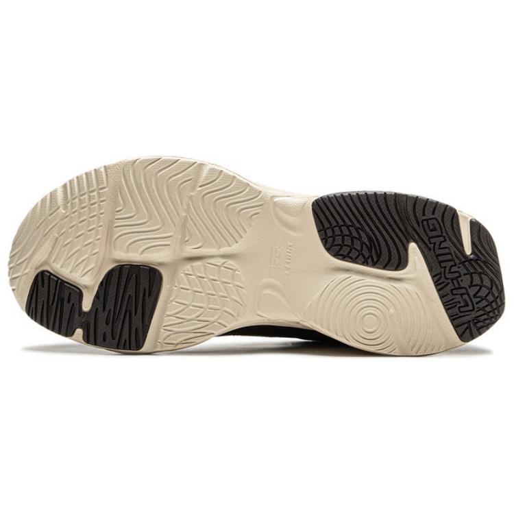 Li Ning Ln Defender Удобные модные флисовые нескользящие легкие повседневные туфли с низким верхом Мужские повседневные туфли коричневого цвета AGLU101-3