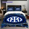 Inter Milan Emblem Design Bedding (1 * duvet cover + 2 * pillowcase, without core) Christmas birthday gift Bedding set Soft and comfortable