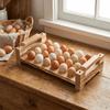 Space Saving Wood Egg Holder Large Capacity Egg Storage Rack Egg Display Crates  Home