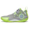 Li Ning Wade Shadow 3 Амортизирующие Скользкие Устойчивые к Истиранию Средние Баскетбольные Кроссовки Мужские Серый Зеленый ABPS041-4