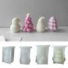 Face-less Old Man Snowman Candle Silicone Mold Diy Christmas Tree Handmade Ornaments Dripping Plaster Decoration Mold
