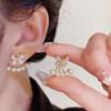 Two-Way Bow Pearl Earrings for Women: Niche Design, 2025 Trendsetter, Popular Style.