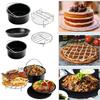 Антипригарные аксессуары для аэрофритюрницы Универсальная форма для выпечки Форма для кекса Противень для пиццы Решетка для гриля для готовки Жарки Запекания Кухонные инструменты
