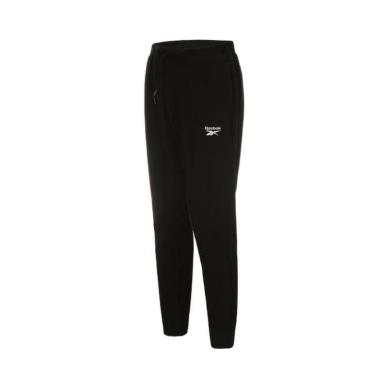 Reebok Спортивные повседневные брюки с принтом логотипа уличного бренда для женщин, черные GV5528