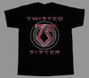 Редкая футболка Twisted Sister с коротким рукавом, хип-хоп, черная, все размеры, мужская, унисекс