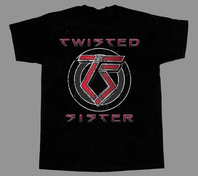 Редкая футболка Twisted Sister с коротким рукавом, хип-хоп, черная, все размеры, мужская, унисекс