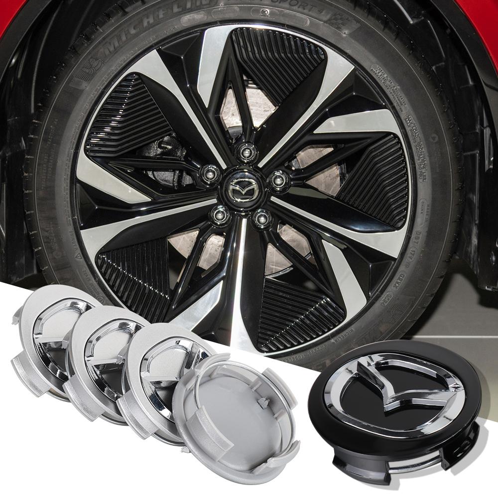 Car Hub Cap Dust Cover Badge Wheel Hub 56mm Accessories For Mazda 3 CX5 6 2 CX3 SPEED Athena Axela MS CX30 bk RX8 CX6 MX5 CX-9 GF1