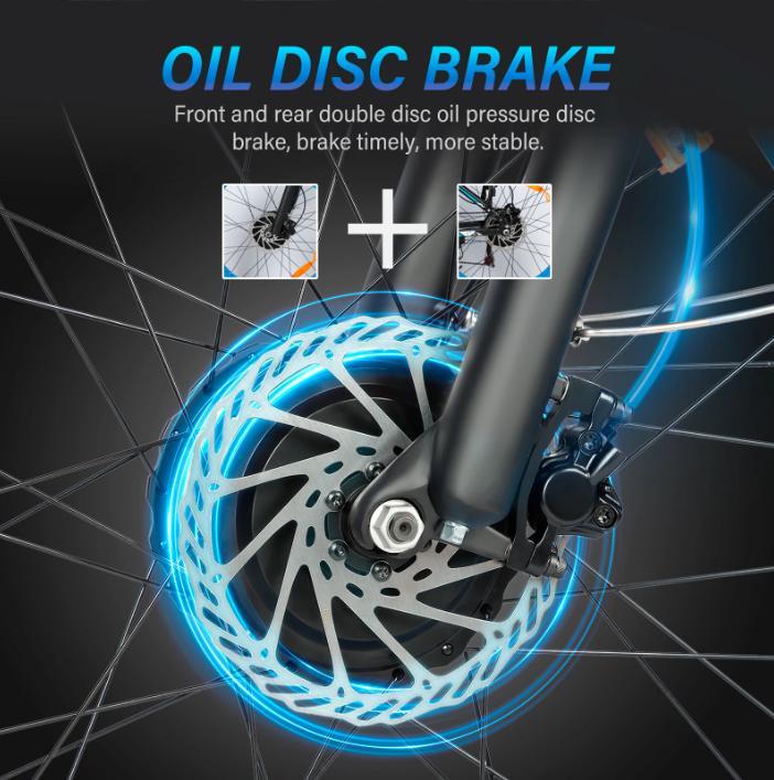 Ebike New BLJ DP-2603 3000W Dual Motor 52V 32AH Battery, Front and Rear Shock Absorption, 26-inch Snow Tires, Adult E-Bicycle.