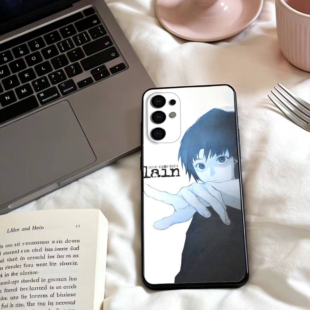 Чехол для телефона S-Serial Experiments L-Lain для Samsung S25,24,23,22,30,21,10,9,Ultra,Plus,Lite,FE,4,5 G Мягкий Черный Чехол