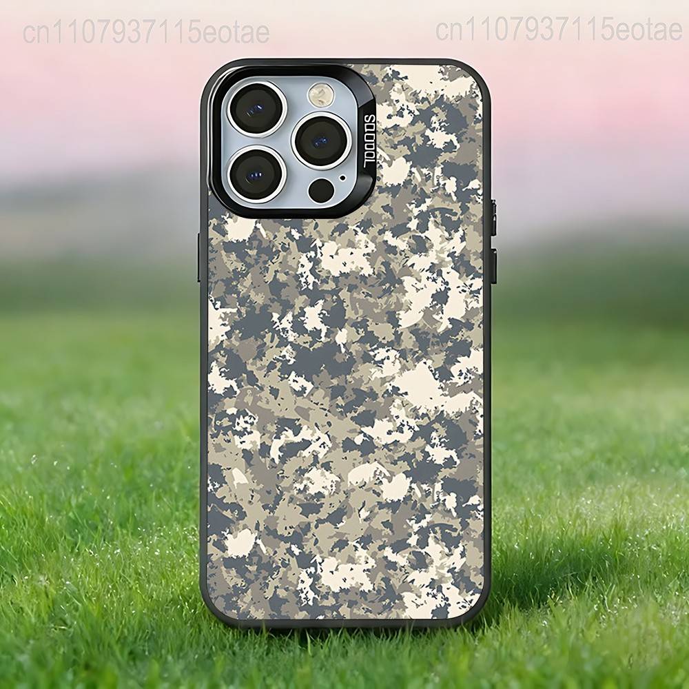Камуфляж Камо Военный крутой Черный чехол для телефона Совместим с iPhone 17 16 15 14 13 12 11, Pro, Max, Plus, E, Air, Mini