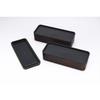 Yamanaka Lacquerware Square Bento Box, Tochigi Wood Grain, M16563-0