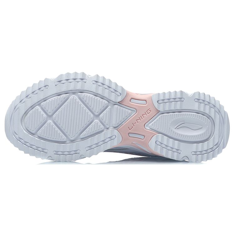 Li-Ning Универсальные удобные дышащие легкие низкие кроссовки для бега женские кроссовки белые ARLR004-3