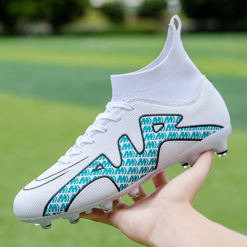 Mandarin Duck Football Shoes Men's and Women's Broken Nails Long and Short Nails Ag Primary and Secondary School Students Children's High-top Trainin