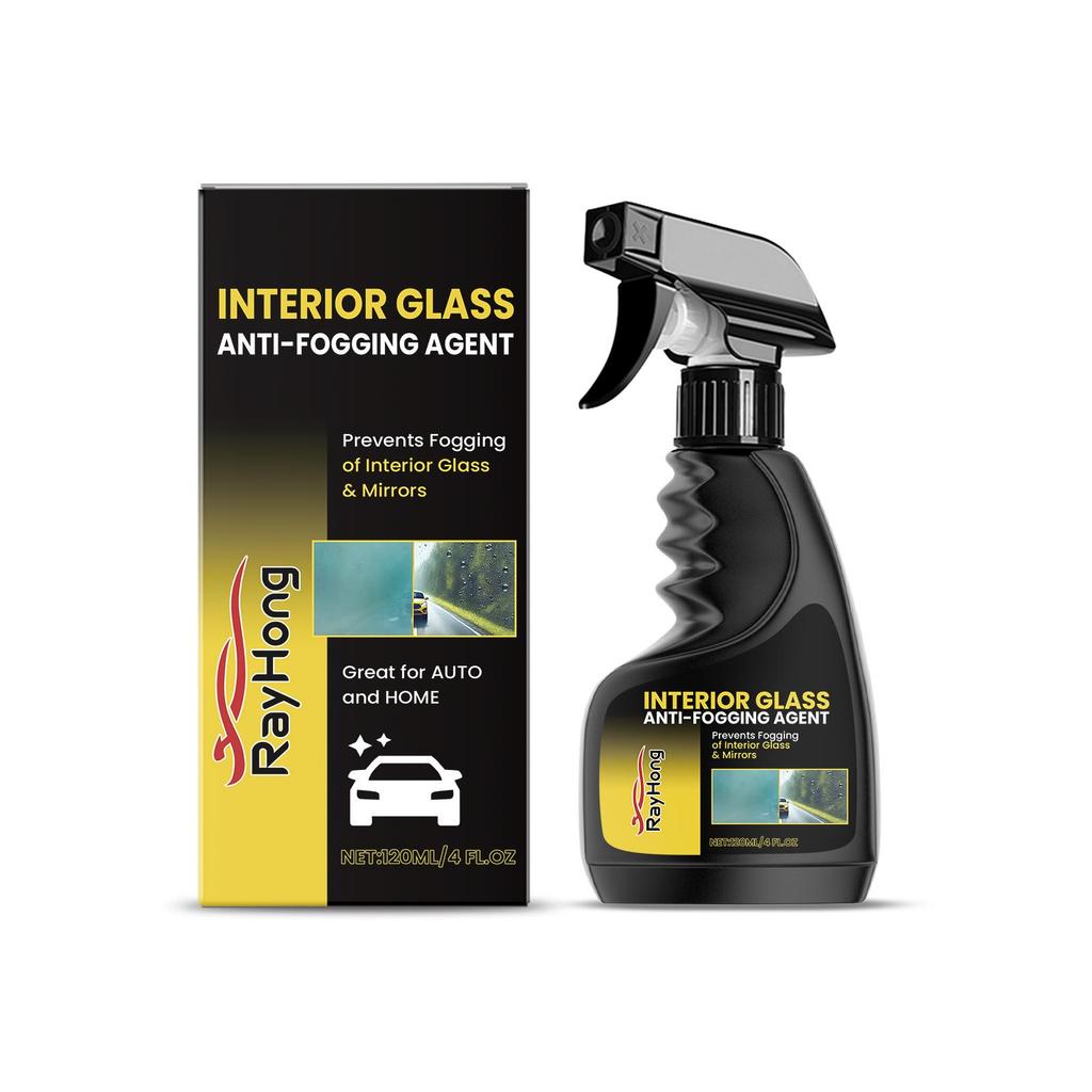 RAYHONG Car Anti-Fog Spray 120ml Highly Effective Anti-fog and Water-repellent Formula Clear Visibility for Worry-free Driving