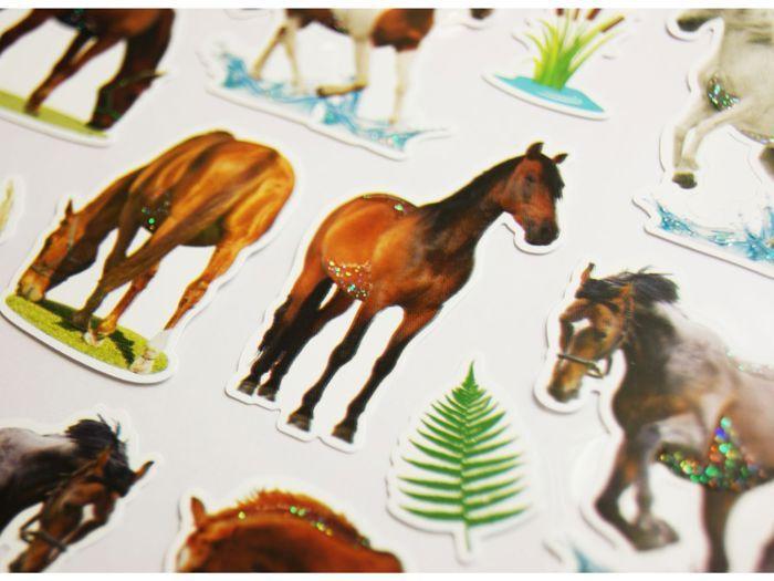 Stickers - Horses In Nature - Glitter