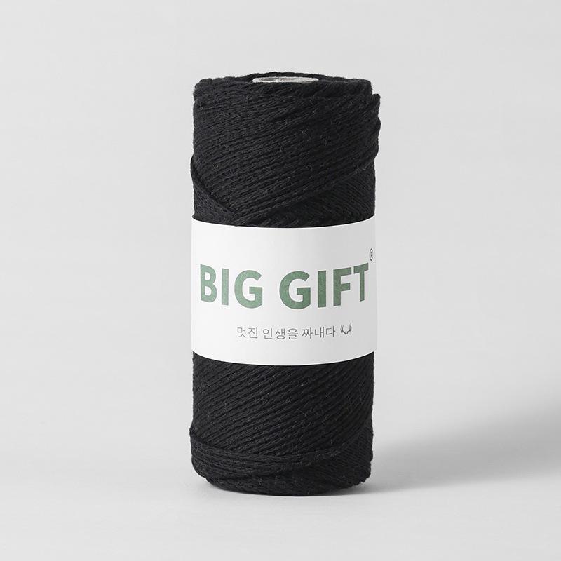 BIGGIFT Ручная работа Круглая полая хлопковая пряжа - 150 г Средней толщины Пряжа для вязания крючком Сумки