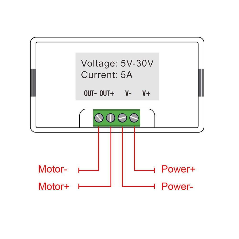5 В 12 В 24 В светодиодный ШИМ-регулятор скорости двигателя постоянного тока 5 А 150 Вт диммер-контроллер